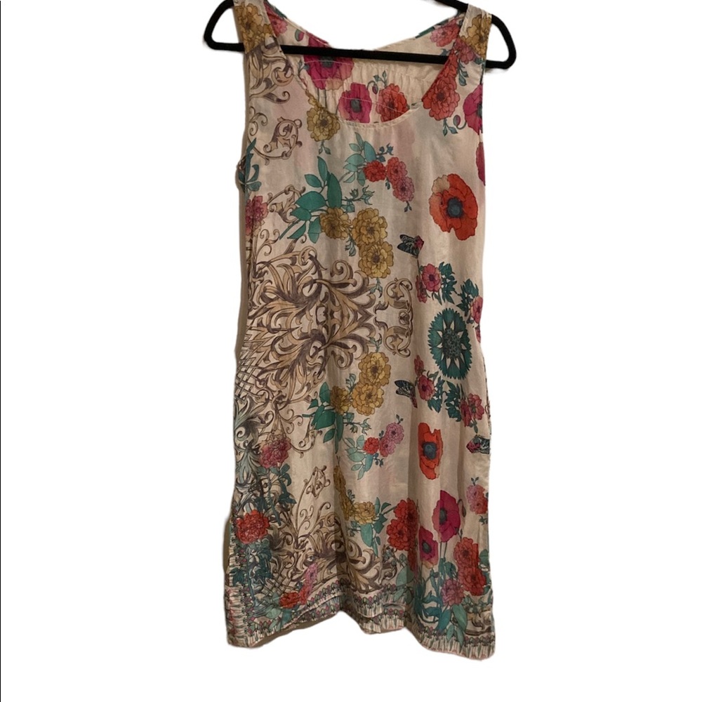 Johnny Was Silk Serrano print Dress